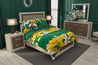 Halantex Frida Kahlo Beddenset, katoen, dekbedovertrek 140 x 200 cm en kussensloop 70 x 90 cm, origineel