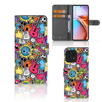 Motorola Edge 40 Pro Wallet Case met Pasjes Punk Rock - thumbnail