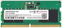 Transcend PC5-44800 (DDR5 5600) 8GB 1.1V 262pin SO-DIMM 1Rx16 (1Gx16) CL46 JM5600ASG-8G