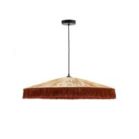 Kave Home Hanglamp Pollensa Raffia, 75cm - Bruin