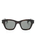 Saint Laurent Eyewear lunettes de soleil SL 592 à monture carrée - Marron