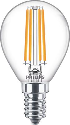 Philips Lighting 76229200 LED-lamp Energielabel E (A - G) E14 Kogel 6.5 W = 60 W Warmwit (Ø x l) 4.5 cm x 8 cm 1 stuk(s)