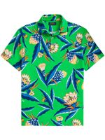 Polo Ralph Lauren floral-print cotton polo shirt - Vert