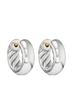 David Yurman créoles Sculpted Cable en argent Sterling - thumbnail