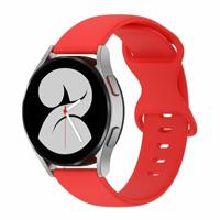 By Qubix - Compatible met Garmin Venu 2 / Garmin Venu 3 - Solid color sportband - Rood - Compatible Garmin bandje - Bandbreedte: 22mm