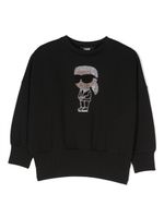 Karl Lagerfeld Kids sweat à ornement Ikonik - Noir