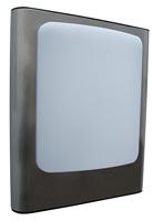 LUTEC ST033071 A+, LED-buitenwandlamp Face, metaal, zilver, 19 x 8 x 23 cm