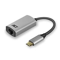 ACT AC7080,USB-C 3.2 Gen1 naar RJ45 Gigabit Ethernet adapter