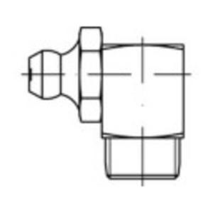 TOOLCRAFT Conische smeernippel Staal galvanisch verzinkt kwaliteit 5.8 M10 100 stuk(s)