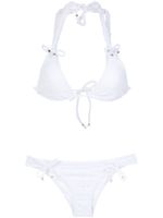 Amir Slama textured bikini set - Blanc