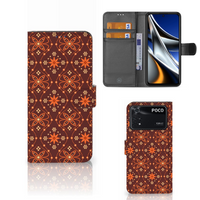 Xiaomi Poco X4 Pro 5G Telefoon Hoesje Batik Brown