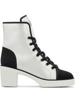 Giuseppe Zanotti bottines Nidir à talon épais - Argent