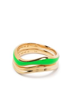 Maria Black bague Soma Neon en plaqué or