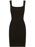 Dolce & Gabbana square-neck sleeveless minidress - Noir