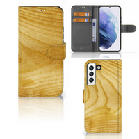 Samsung Galaxy S22 Book Style Case Licht Hout