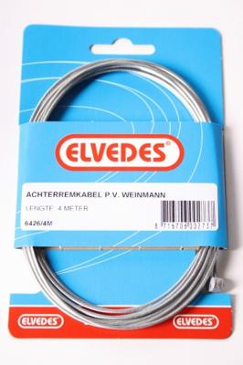 Elvedes binnenkabel rem achter 6426 4000 mm zilver Elvedes binnenkabel rem achter 6426 4000 mm zilver