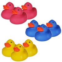 Rubber badeendjes - 18x stuks - badkamer fun artikelen - size 5 cm - kunststof