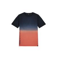 NIK&NIK dip-dye T-shirt August oranjerood/blauw