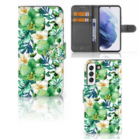 Samsung Galaxy S22 Hoesje Orchidee Groen - thumbnail