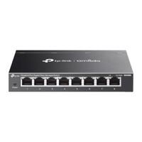 TP-Link ES208G 8-poorts Gigabit netwerkschakelaar, Omada Ethernet-schakelaar, Ethernet-splitter, metalen behuizing, eenvoudig cloudbeheer, stille werking, energiebesparing, plug & play, desktop