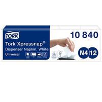 Tork Xpressnap® Dispenserservet Wit N4, Universal, 1/4-vouw 1-laags, 8 x 225 servetten, 10840