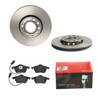 Remmenset, remschijf BREMBO, Remschijftype: Binnen geventileerd, Inbouwplaats: Vooras, u.a. für Audi, Skoda, Seat - thumbnail