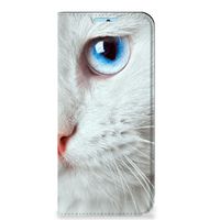 Xiaomi Redmi Note 11/11S Hoesje maken Witte Kat - thumbnail