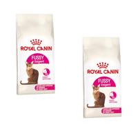 Royal Canin Fussy Exigent | Dubbel Pakket | 2 x 400 g | Volledig voer voor volwassen kieskeurige katten | Combinatie van aroma's en speciale kroketvorm | Rijk aan eiwitten