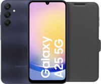 Samsung Galaxy A25 128GB Zwart 5G + BlueBuilt Book Case Zwart - thumbnail