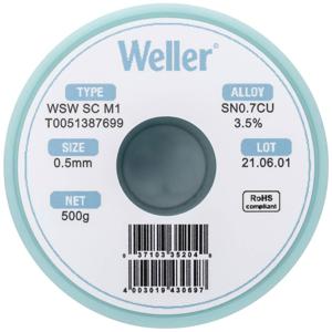 Weller WSW SC M1 Soldeertin, loodvrij Spoel Sn0,7Cu 500 g 0.5 mm