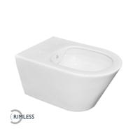 Wiesbaden NIET MEER LEVERBAAR ! Wandcloset Luxe Rimless 53 cm Inclusief Bidet-functie Wit