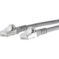 BTR Netcom Cat6A, 1 m netwerkkabel, grijs - netwerkkabel (1 m, 1 m, Cat6a, RJ-45, RJ-45, grijs)