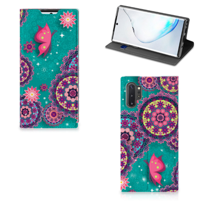 Samsung Galaxy Note 10 Plus Bookcase Cirkels en Vlinders Samsung Galaxy Note 10 Plus Bookcase Cirkels en Vlinders