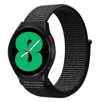 By Qubix - Sport Loop nylon bandje - Zwart gemêleerd - Compatible met Xiaomi Mi Watch/Compatible met Xiaomi Watch 2 / Compatible met Xiaomi Watch S1 / S2 / S3 / S4 - Compatible Xiaomi bandje