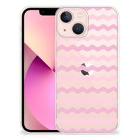 iPhone 13 mini TPU bumper Waves Roze