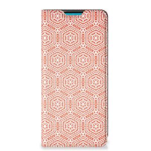 Samsung Galaxy A73 Hoesje met Magneet Pattern Orange