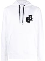 BOSS hoodie en coton à logo brodé - Blanc - thumbnail