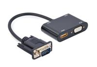 Gembird VGA naar HDMI VGA 0 15M adapterkabel zwart