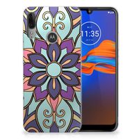 Motorola Moto E6 Plus TPU Case Purple Flower