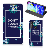 Motorola Moto G8 Power Design Case Flowers Blue DTMP