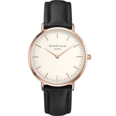 Rosefield the Bowery 38mm White Black Rosegold BWBLR-B1
