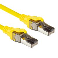 ACT Gele 1,5 meter SFTP CAT8 patchkabel snagless met RJ45 connectoren