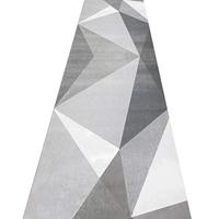 Tapijtloper voor de gang Runner tapijten Gangtapijt loper voor de hal mode Grijs geometrisch driehoekspatroon, Zacht Comfortabel Gemakkelijk te reinigen (Color : Multi-colored, Size : 1x6m)