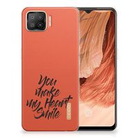 OPPO A73 4G Siliconen hoesje met naam Heart Smile