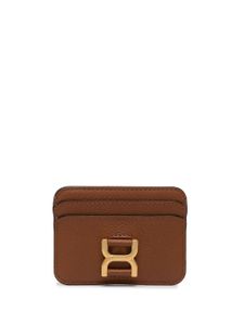 Chloé porte-cartes Marcie en cuir - Marron