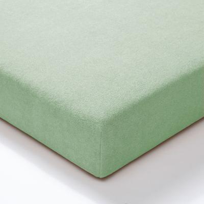 Biobadstoffen hoeslaken, olijf b 180 x l 200 cm