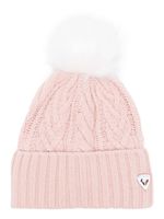 Rossignol bonnet Mady en maille torsadée - Rose