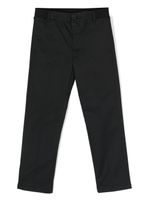 Moschino Kids pantalon en coton à coupe droite - Noir - thumbnail