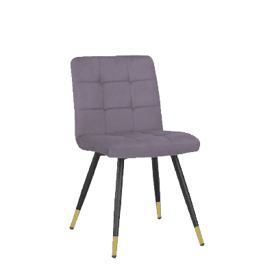 Eetkamerstoel Giorgio Grijs velvet Eetkamerstoel Giorgio Grijs velvet