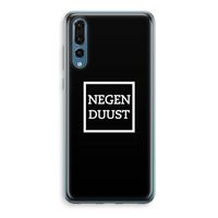 Negenduust black: Huawei P20 Pro Transparant Hoesje - thumbnail